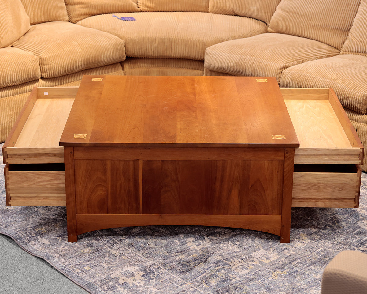 Stickley Harvey Ellis Collection Storage Cocktail Table
