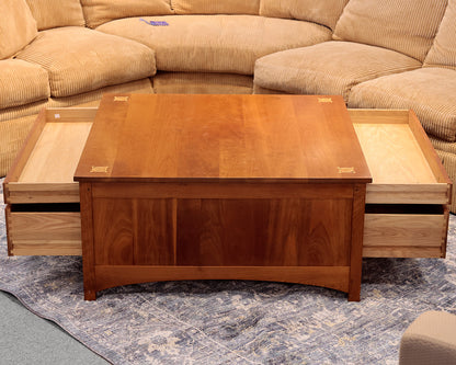 Stickley Harvey Ellis Collection Storage Cocktail Table