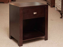 Espresso Finish 1 Drawer & Lower Shelf Nightstand