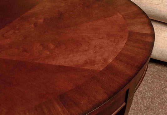 Boston Interiors Oval Cherry  Cocktail Table