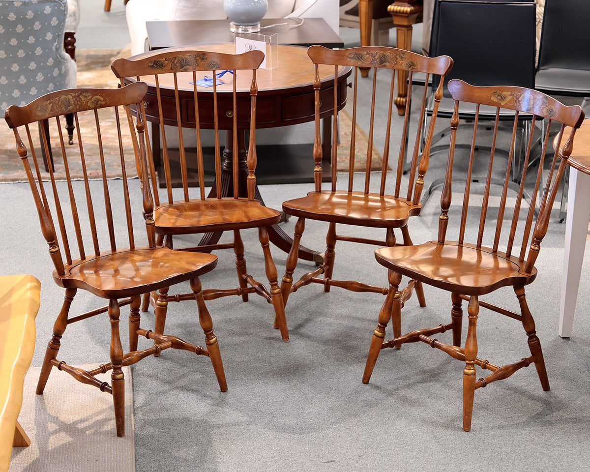 Set of 4 Hitchock Dining Chairs