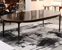 McGuire Dining Table Espresso Finish. Two Leaves/Table Pads