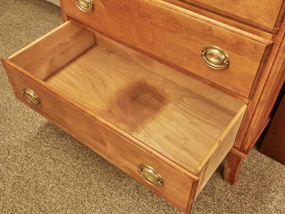Solid Birch Six Drawer Chest in Honey Finish