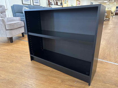 Black Two Shelf Bookcase
