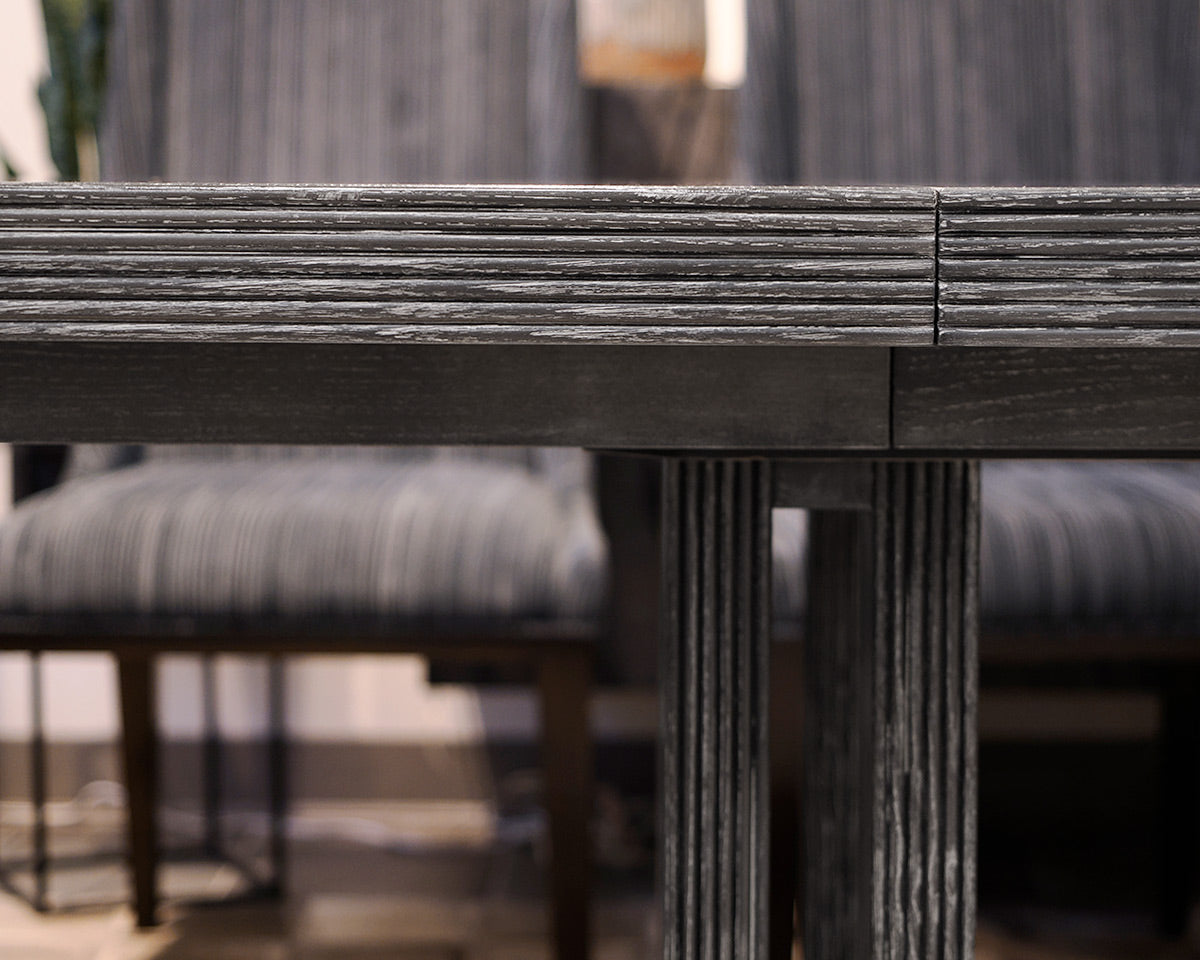 Charcoal Gray Dining Table
