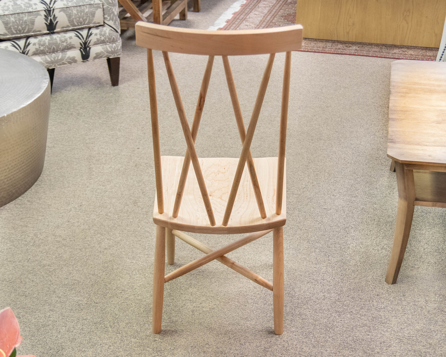 Set of 8 Gat Creek Addison Dining Chairs in Cherry with Natural Finish