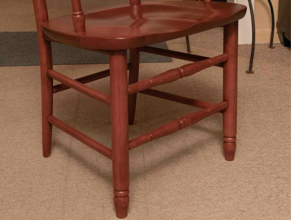 LeMieur Cherry Double Pedestal  Table & (6) Chair Set in Russet Finish