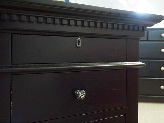 RH St. James Black Finish Desk