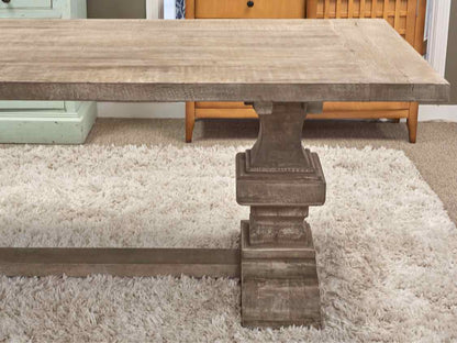 Restoration Hardware 'Reclaimed Oak Baluster' Dining Table in Grey Wash