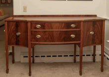 Mahogany Serpentine 2 Drawer & 2 Door Server