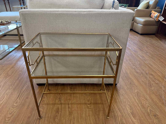 'Gennel' Side Table in Gold Leaf