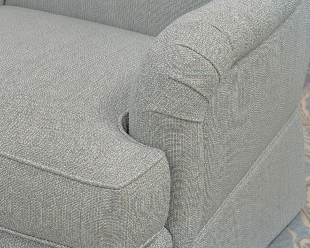 Pair of Kravet English Roll Arm Chairs