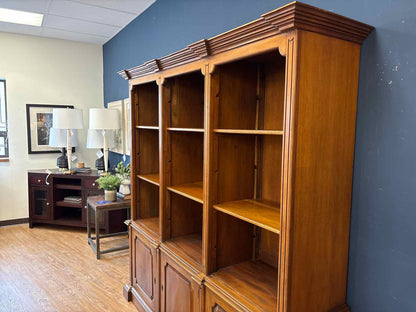 2-Piece Triple Bookcase with Adjustable Shelves