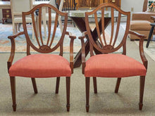 Pair of Baker Cherry Shield Back Dining Chairs