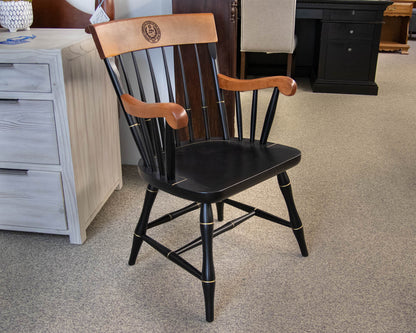 Maple & Black Arm College Office Chair