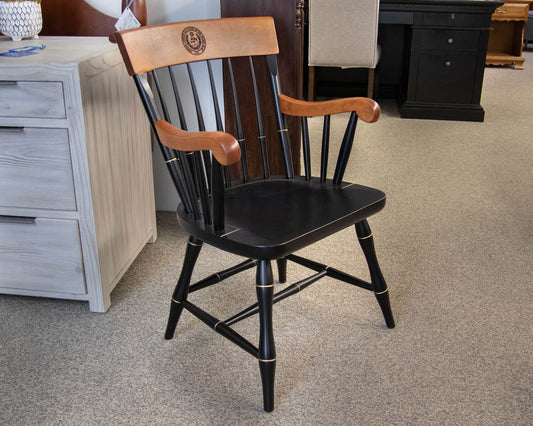 Maple & Black Arm College Office Chair