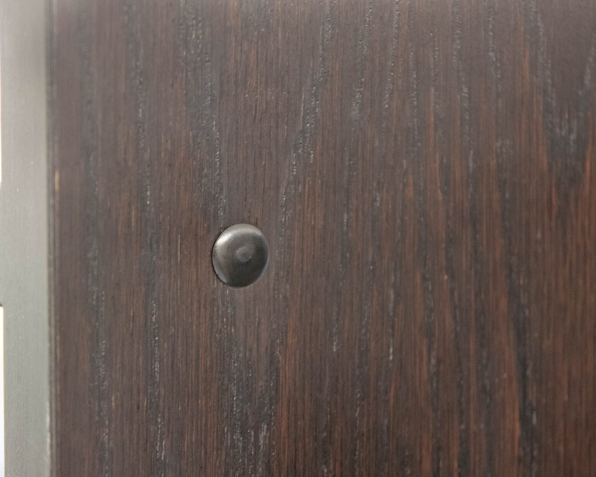 Pair of Espresso Finish Adjoining Bookcases