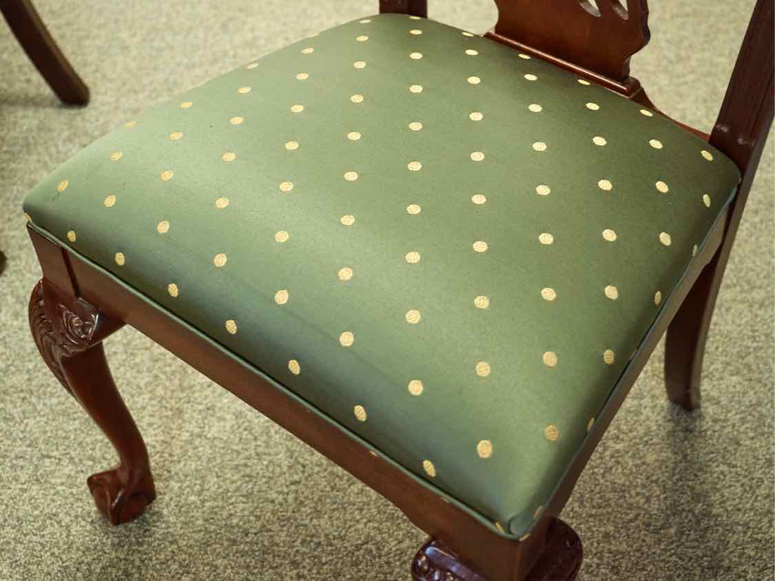 Set of 6 Ethan Allen Chippendale Style Dining Chairs