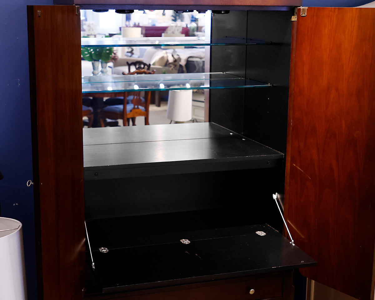 Century Furniture Cherry Bar Cabinet