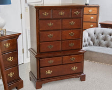 American Drew Tall Chest in Cherry with Chippendale Brass Pulls