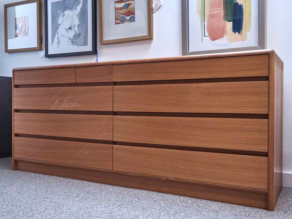 Nordisk Andels-Eksport Mid-Century Modern Style Teak 10-Drawer Dresser