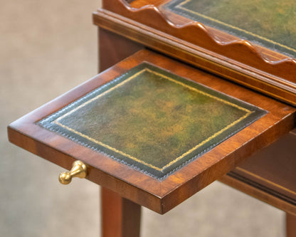 Maitland Smith Mahogany Gallery Top Side Table
