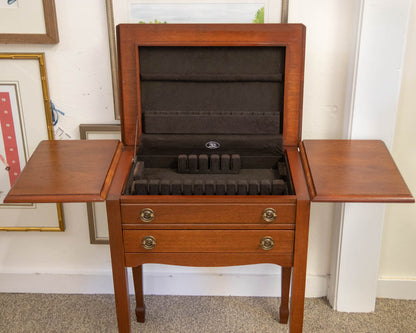 Cherry Silver Chest Lift-Top Lid & Drawer