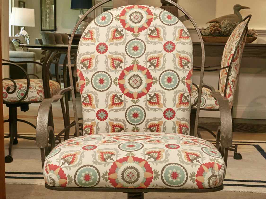 Wrought Iron Scrolled  Round Dining Set