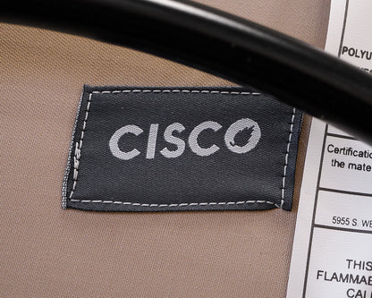 Cisco Round Denim Jean Swivel Ottoman