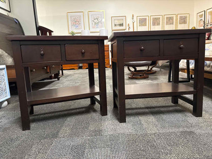 Pair of Pottery Barn 'Farmhouse' Nightstands