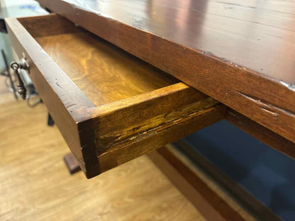 Fremarc Distressed Console with Trestle Base