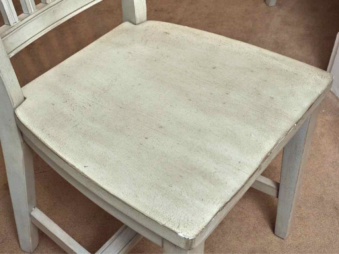 Set Of Universal Furniture Slat Back In Driftwood Grey Finish  Dining Chairs