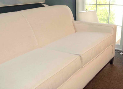 Bassett White Chenille & Cotton Blend 2 Cushion  Sofa