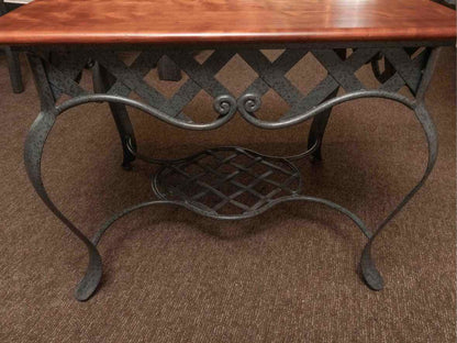 West Barnstable Maple Top Iron Base  Side Table