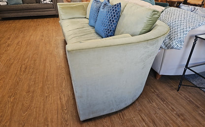 Hickory Chair 'Julien' Curved Sofa in Sage