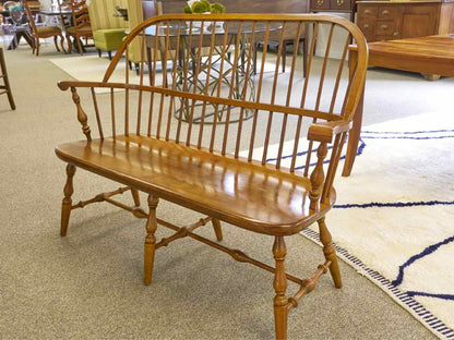 Ethan Allen Wooden Windsor Bench