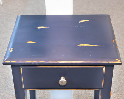 Cadet Blue Single Drawer Nightstand