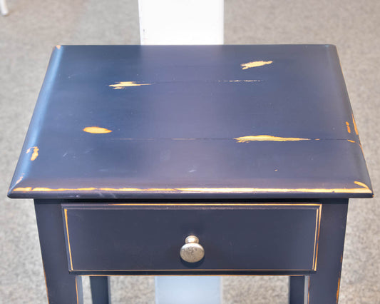Cadet Blue Single Drawer Nightstand