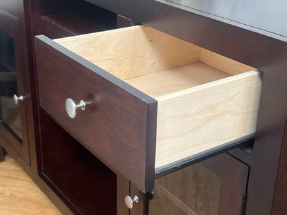 Espresso Corner Media Cabinet