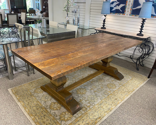 Arhaus Kensington Reclamed Dining Table in Dark French Oak