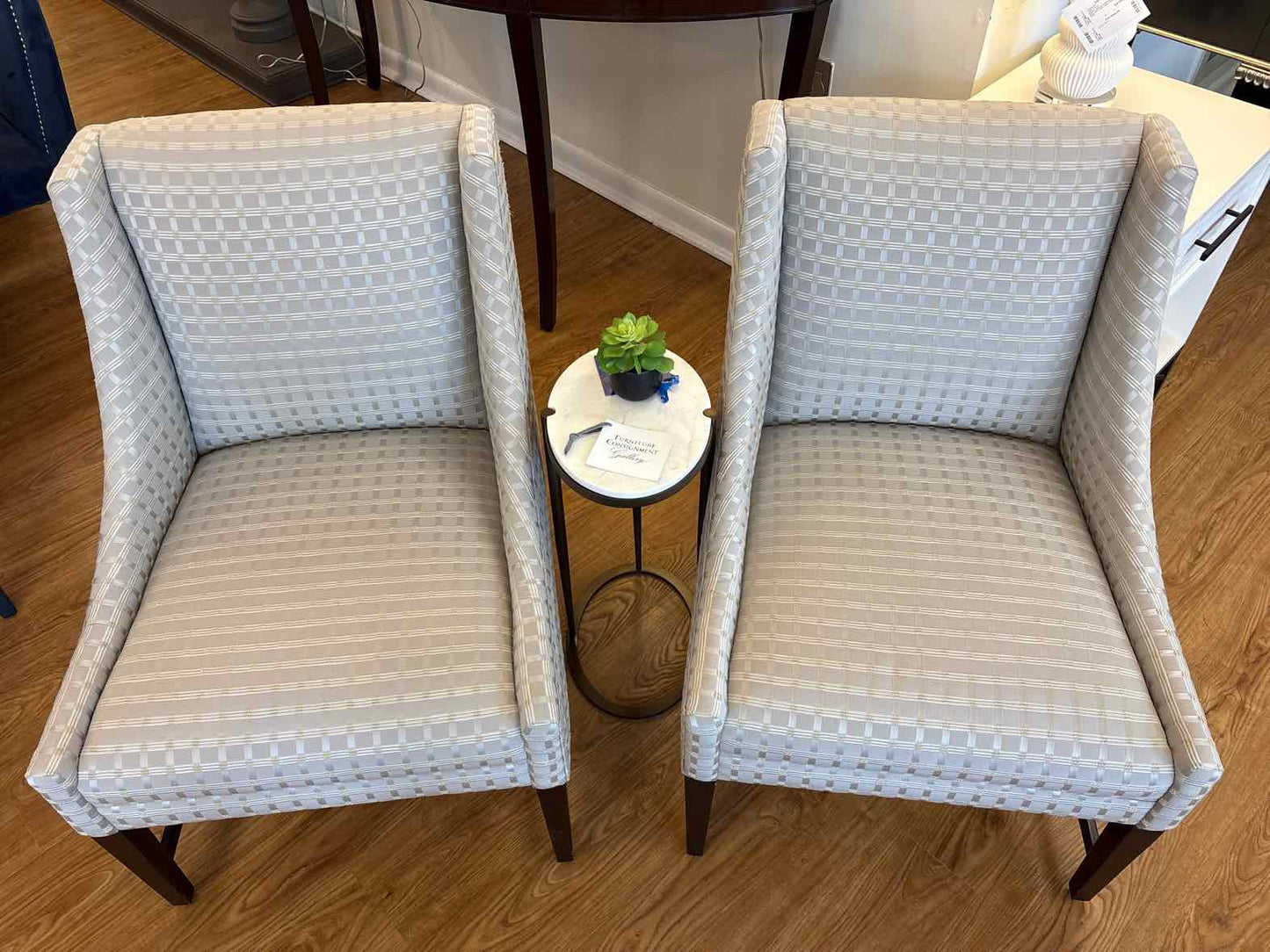 Pair of A. Rudin Slipper Chairs