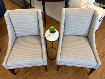 Pair of A. Rudin Slipper Chairs