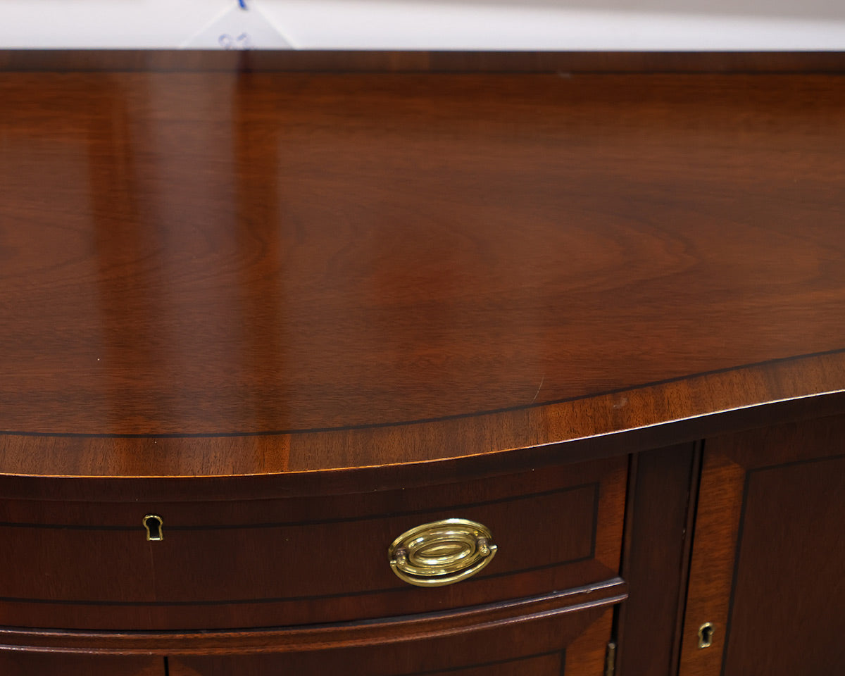 Banded-mahogany serpentine front server