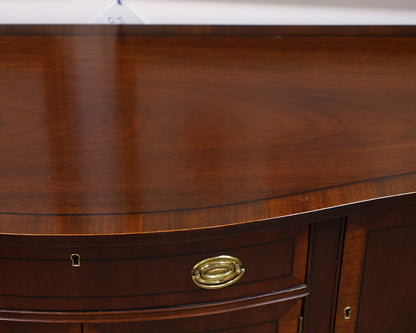 Banded-mahogany serpentine front server