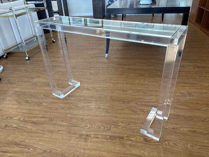 Acrylic and Glass Console Table