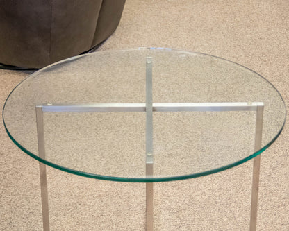 Room & Board Glass & Metal Contemporary Side Table