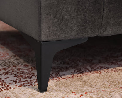 Room & Board Sterling 76" Sofa in Banks Charcoal Velvet