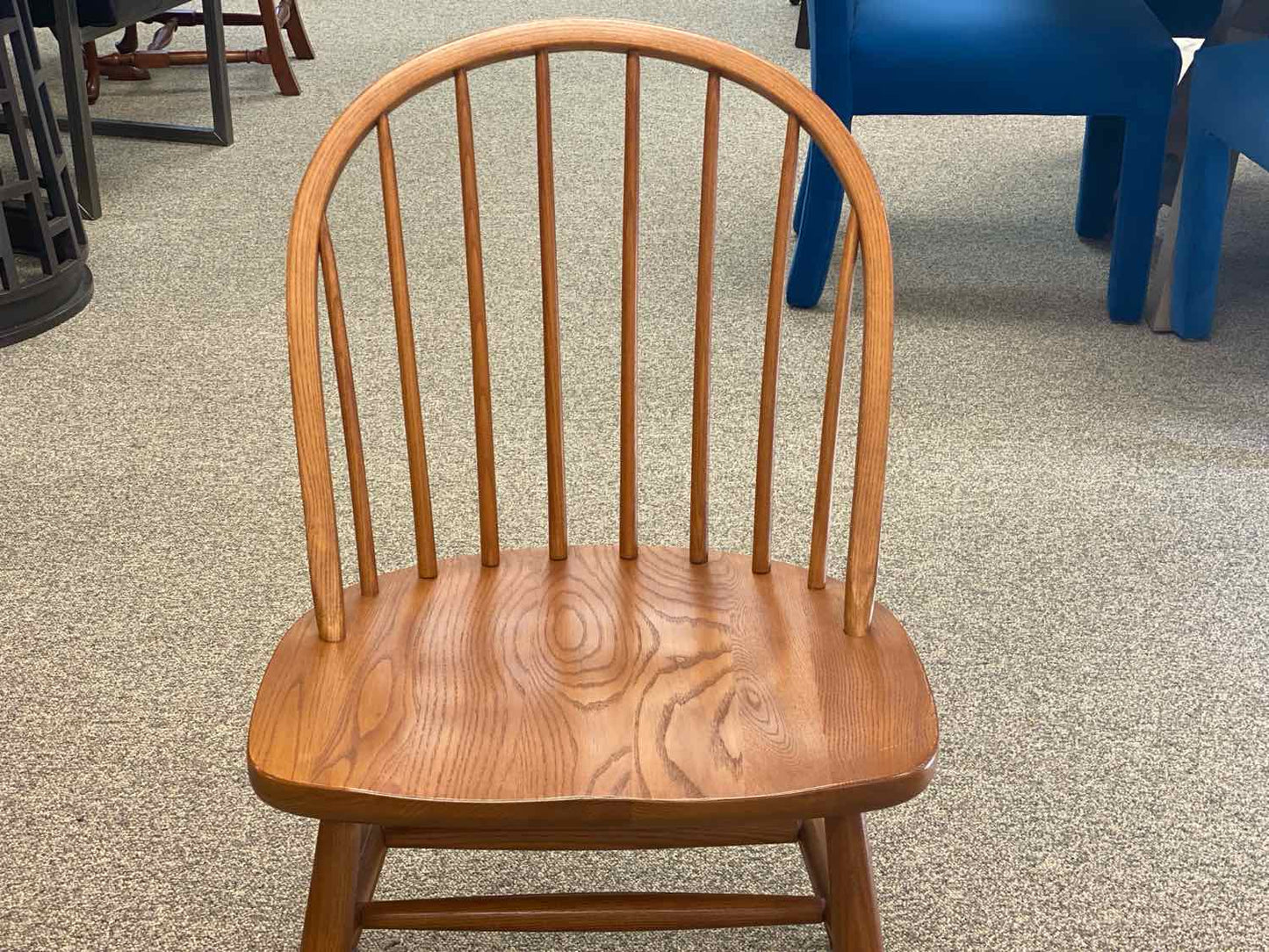 Set of 6 Nichols & Stone 'Claud Bunyard' Windsor Oak Dining Chairs