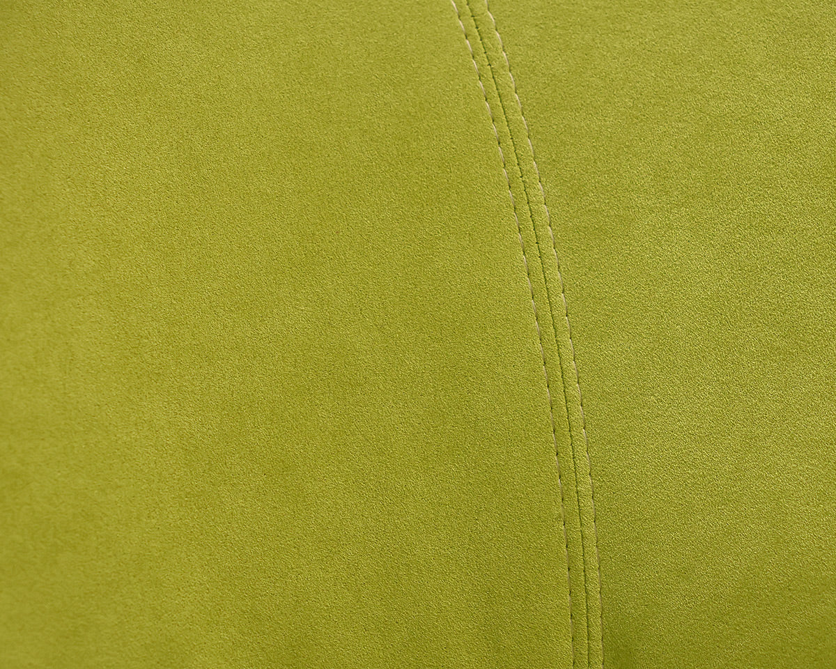 Contemporary Green Suede Swivel Chair