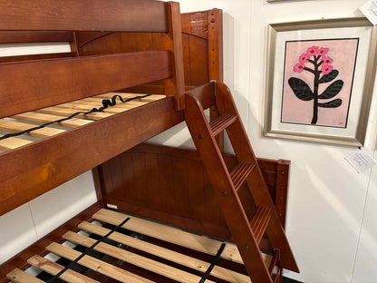 Cherry Wood Twin Over Full Bunkbed